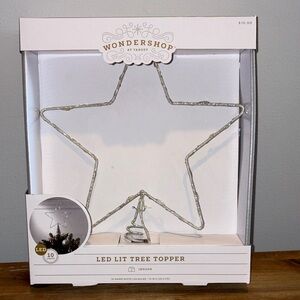 Wondershop Silver LED Star Tree Topper